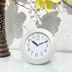 Rhythm - Horloge murale et de table - "Vapour resistant clock" - Silencieuse - D. 17.8 cm - 4KG652WR03
